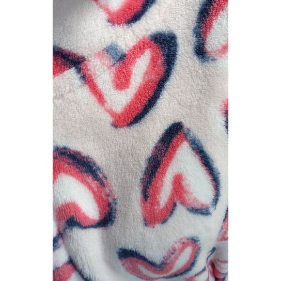 Vera Bradley Intimates Womens pink fleece robe hooded belted plush comfort S/M - Picture 4 of 7